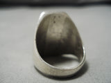Important Vintage Hopi Native American Steven Pooyuoma Sterling Silver Ring-Nativo Arts
