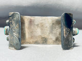 Important Vintage Native American Navajo Damale Turquoise Sterling Silver Bracelet-Nativo Arts