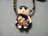 Native American Extremely Rare Vintage Santo Domingo Hand Hamde Sterling Silver Necklace-Nativo Arts