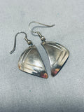 Exceptional Vintage Native American Navajo Sterling Silver Earrings-Nativo Arts