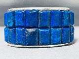 One Of The Best Ever Native American Lapis Sterling Silver Bracelet-Nativo Arts