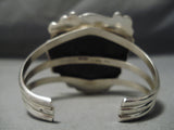 Important Raymond Nez Huge Native American Navajo #8 Turquoise Sterling Silver Bracelet Cuff-Nativo Arts