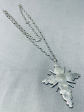 Beautiful Vintage Native American Zuni Turquoise Sterling Silver Cross Necklace-Nativo Arts