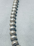 Very Old Vintage Native American Navajo Sterling Silver Hand Wrought Necklace Old-Nativo Arts