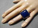 Opulent Very Rare Vintage Native American Navajo Orville Tsinnie Sterling Silver Ring-Nativo Arts