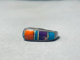 Superior Vintage Native American Navajo Turquoise Sterling Silver Ring-Nativo Arts