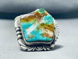 One Of The Best Ever Vintage Native American Navajo Royston Turquoise Sterling Silver Ring-Nativo Arts