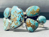 Rare Number 8 Mine Turquoise Native American Navajo Sterling Silver Bracelet-Nativo Arts