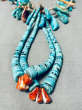 One Of The Finest Vintage Native American Navajo Turquoise Jacla Animal Fetish Necklace-Nativo Arts