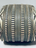 100 Gram Intricate Heavy Vintage Native American Navajo Sterling Silver Bracelet-Nativo Arts