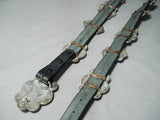 Native American One Of The Best Ever Vintage Santo Domingo Turquoise Sterling Silver Concho Belt-Nativo Arts