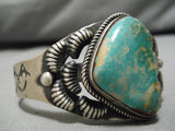 Important Vintage Native American Navajo Kirk Smith Royston Turquoise Sterling Silver Bracelet-Nativo Arts