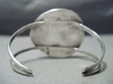 Shadow Mote Vintage Native American Navajo Gilbert Turquoise Sterling Silver Bracelet Old-Nativo Arts
