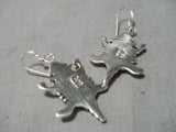 Wonderful Ann Miller Navajo Sterling Silver Earrings Native American-Nativo Arts