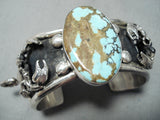 Fascinating Native American Navajo 8 Turquoise Sterling Silver Scorpions Bracelet-Nativo Arts