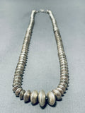 Noteworthy Vintage Native American Navajo Sterling Silver Necklace-Nativo Arts