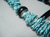 Native American One Of Biggest Best Vintage Nativew American Turquoise Sterling Silver Necklace-Nativo Arts