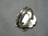 Incredible Vintage Native American Navajo Royston Turquoise Sterling Silver Ring-Nativo Arts