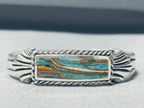 Stunning Vintage Southwestern Rainbow Stone Sterling Silver Bracelet-Nativo Arts