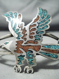 Important Early Vintage Native American Navajo Wil Singer Turquoise Sterling Silver Bracelet-Nativo Arts