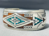 Excellent Vintage Native American Navajo Turquoise Sterling Silver Bracelet-Nativo Arts