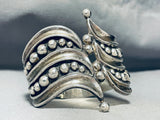 Intricate Vintage Southwestern Sterling Silver Clasp Bracelet-Nativo Arts