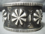 Fabulous Navajo Wide Sterling Silver Bracelet Native American-Nativo Arts
