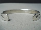 Important Vintage Native American Navajo Orville Tsinnie Sterling Silver Bracelet-Nativo Arts