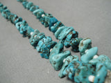 Native American Museum Quality Vintage Santo Domingo Blue Gem Turquoise Jacla Necklace Old-Nativo Arts