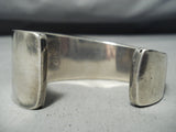 San Begay Vintage Native American Navajo Turquoise Sterling Silver Wood Inlay Bracelet Old-Nativo Arts
