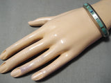 Superb Vintage Native American Navajo Royston Turquoise Sterling Silver Bracelet Old-Nativo Arts