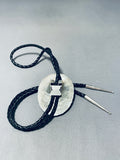 Fascinating Vintage Native American Navajo 11 Morenci Turquoise Sterling Silver Bolo-Nativo Arts