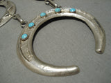 Best Priced Vintage Native American Navajo Turquoise Sterling Silver Squash Blossom Necklace-Nativo Arts