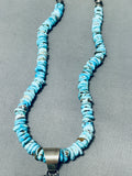 Double Yei Kachina Native American Navajo Turquoise Sterling Silver Naja Necklace-Nativo Arts