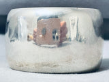 Enormous Vintage Native American Navajo Smooth Sterling Silver Bracelet-Nativo Arts