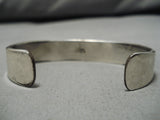 Important Vintage Native American Navajo Bruce Morgan Sterling Silver Bracelet-Nativo Arts