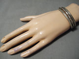 Amazing Vintage Navajo Sterling Silver Bracelet Native American Old-Nativo Arts