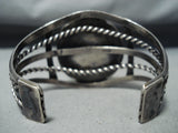 Very Important Godber Turquoise Vintage Native American Navajo Sterling Silver Bracelet-Nativo Arts