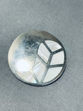 Exquisite Vintage Native American Navajo Mother Of Pearl Sterling Silver Pin-Nativo Arts