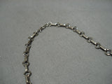 Exquisite Vintage Native American Navajo Choker Sterling Silver Tso Necklace-Nativo Arts