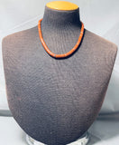 Native American Exceptional Vintage Santo Domingo Pipestone Sterling Silver Necklace-Nativo Arts