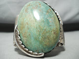 One Of The Biggest Vintage Native American Navajo Royston Turquoise Sterling Silver Bracelet-Nativo Arts