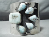 Monster Vintage Native American Navajo Dry Creek Turquoise Sterling Silver Bracelet-Nativo Arts
