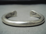 Authentic Important Vintage Native American Navajo Orville Tsinnie Sterling Silver Bracelet-Nativo Arts