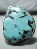 Huge Vintage Native American Navajo Spidervein Sterling Silver Huge Ring-Nativo Arts