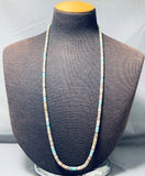 Native American Incredible Vintage Santo Domingo Turquoise Heishi Sterling Silver Necklace-Nativo Arts