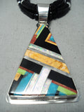 Native American Authentic Important Dan Coriz Santo Domingo Turquoise Sterling Silver Necklace-Nativo Arts
