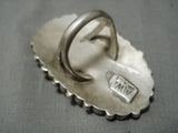 Best Vintage Native American Navajo Cluster Justin Wilson Sr Sterling Silver Ring Old-Nativo Arts