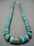 One Of The Largest Vintage Navajo Turquoise Heishi Native American Necklace Old-Nativo Arts
