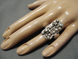 Amazing Vintage Navajo Tawny Cruz Sterling Silver Native American Ring-Nativo Arts